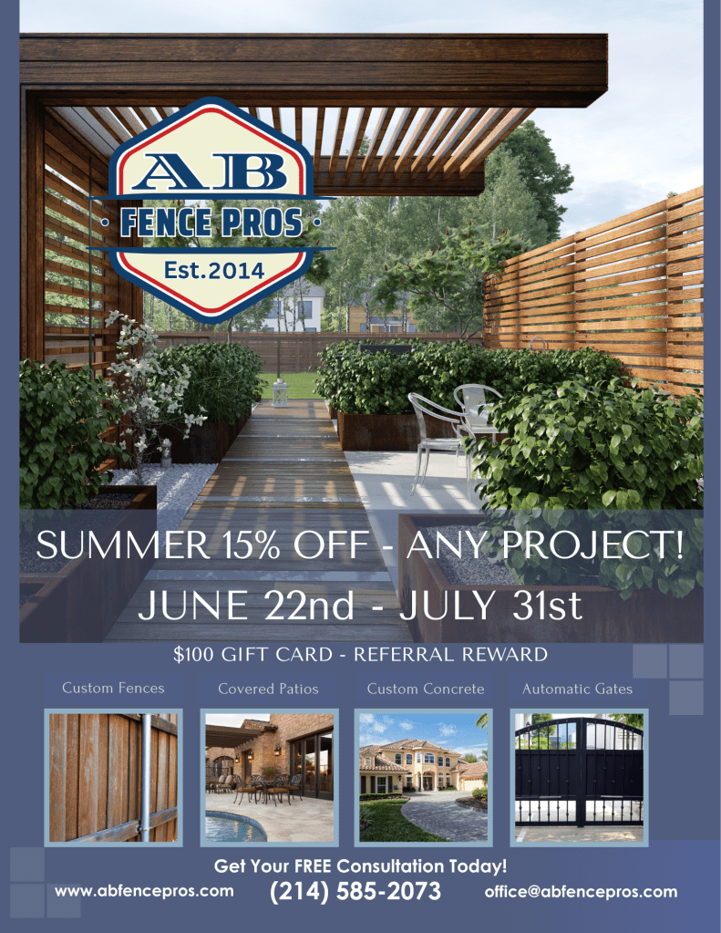 SUMMER SAVINGD 15% OFF - ANY PROJECT